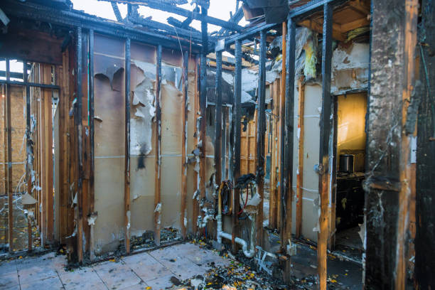 Professional Fire Damage Removal technician working in Orfordville, WI